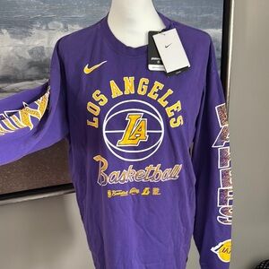 Nike Los Angeles Lakers Purple Long Sleeve Shirt